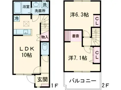 Forest(2LDK)の間取り写真