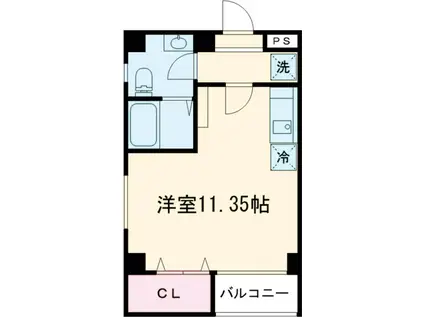 メイプルガーデン(ワンルーム/4階)の間取り写真