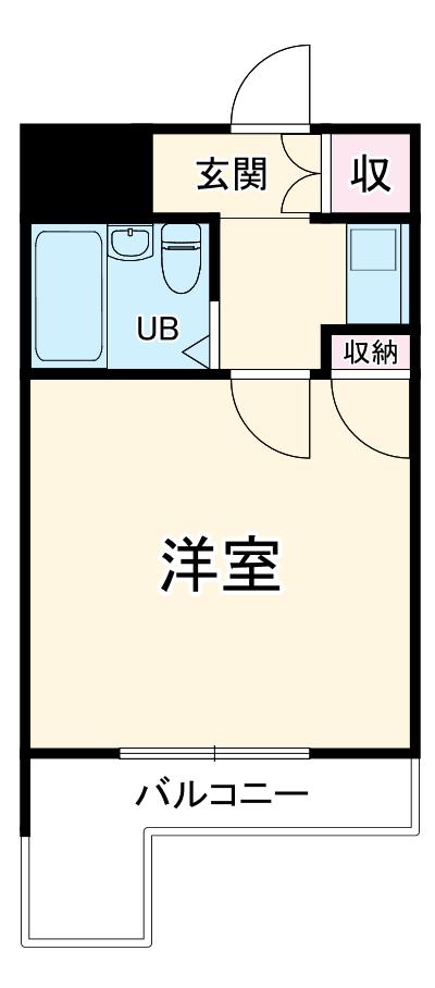 ジョルジュ磯子(1K/2階)の間取り写真