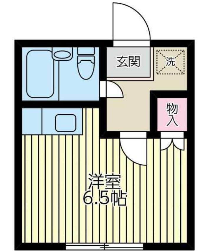フラット三宿(ワンルーム/2階)の間取り写真