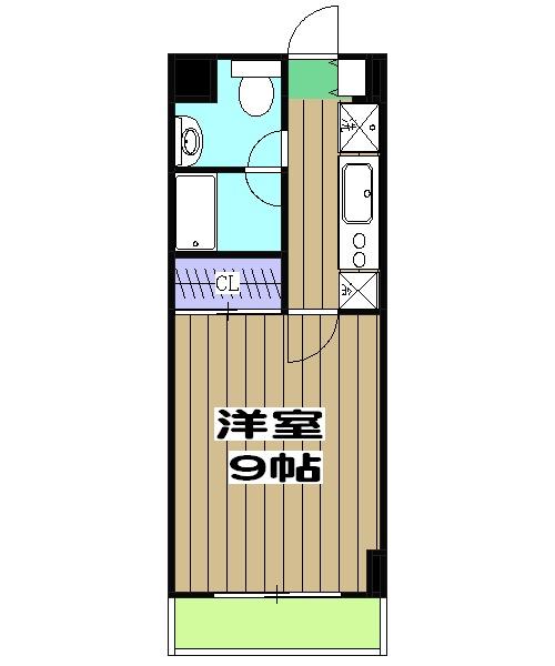 アルビオン(1K/5階)の間取り写真