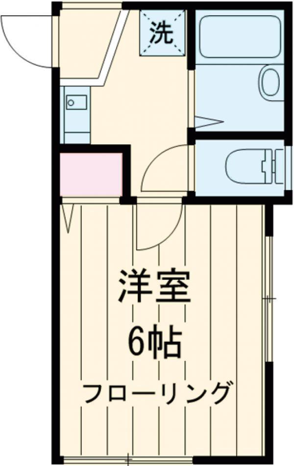 DRホームズ五反野Ⅱ(1K/2階)の間取り写真