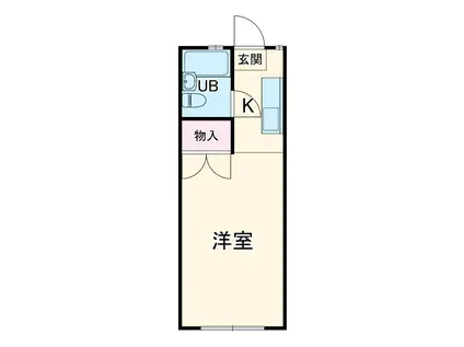 ハイツM(1K/2階)の間取り写真