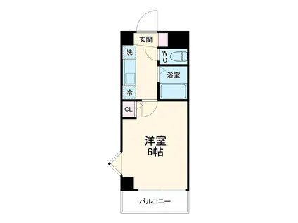 ハーブハイム2(1K/2階)の間取り写真