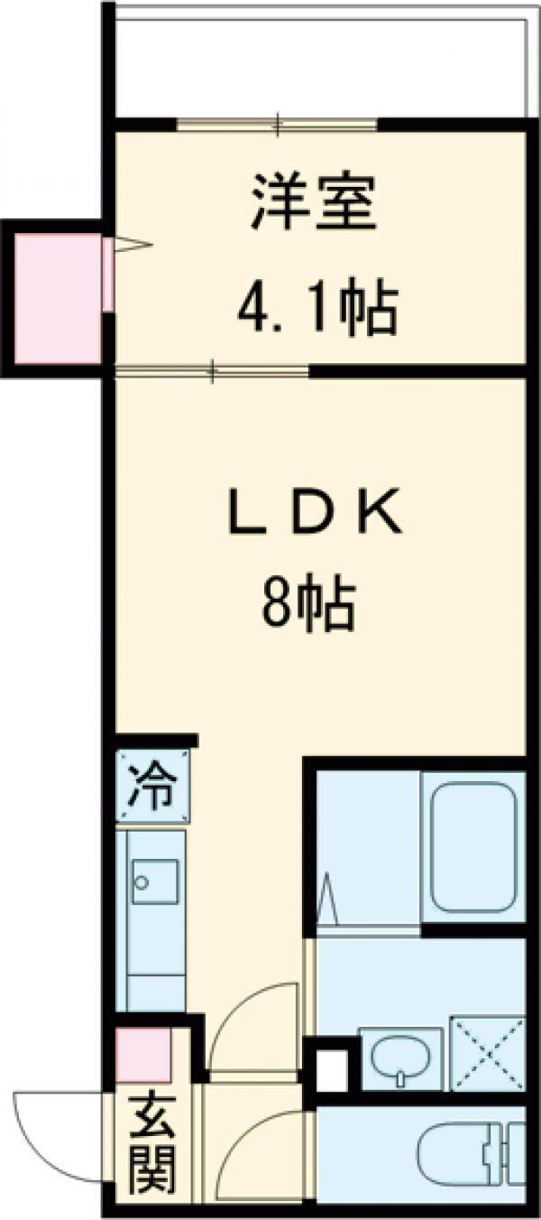 ROBOT HOMEお花茶屋Ⅱ(1LDK/1階)の間取り写真