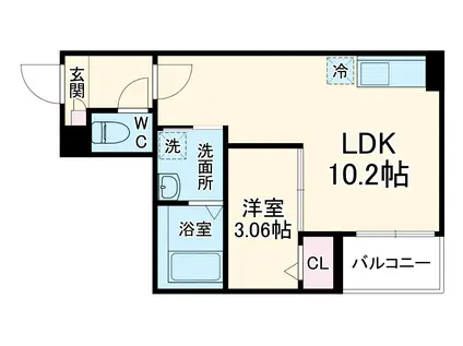 JACK NAKAOTAIⅠ(1LDK/1階)の間取り写真