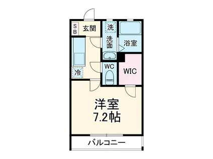 メディオ西白井(1K/1階)の間取り写真