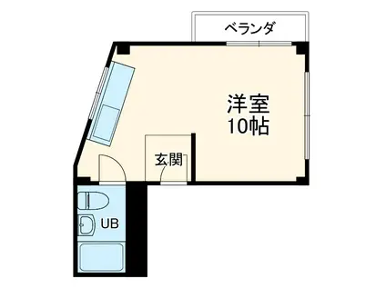 山田マンション(ワンルーム/4階)の間取り写真