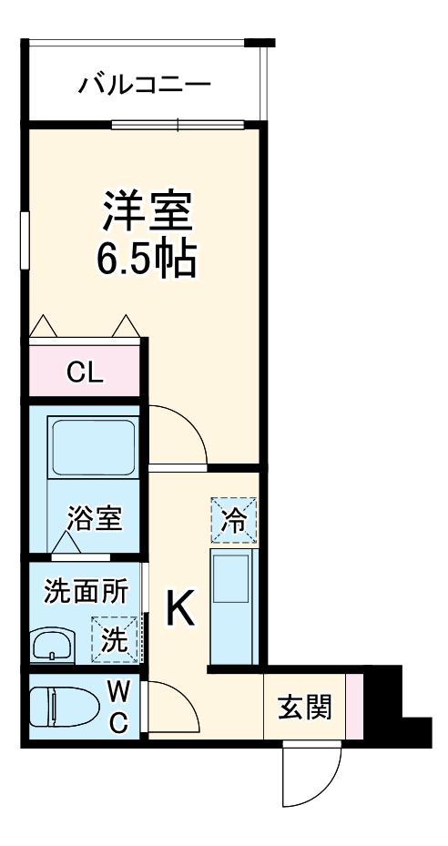 フジパレス今津中Ⅲ番館(1K/1階)の間取り写真