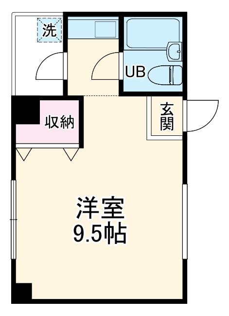 サクラホーム(ワンルーム/3階)の間取り写真