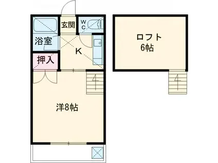 ミキパレス(1K/1階)の間取り写真