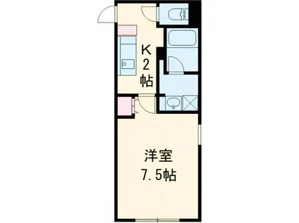 MDM駒沢大学(1K/3階)の間取り写真