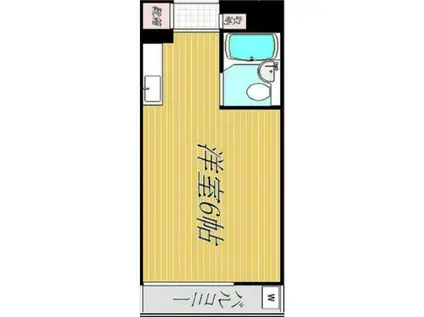 クリスタル南阿佐ヶ谷パートⅠ(ワンルーム/3階)の間取り写真