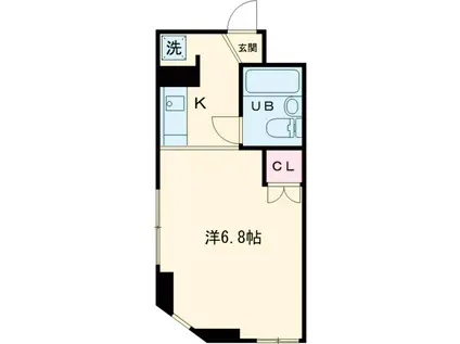 コープクリニカ(ワンルーム/2階)の間取り写真