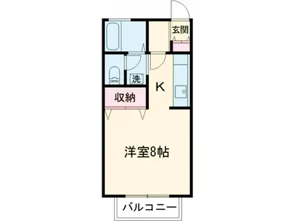 メゾン・リブレ(1K/1階)の間取り写真