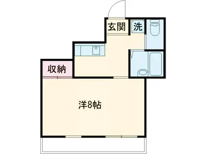 クレヴァービル北綾瀬(1K/3階)の間取り写真