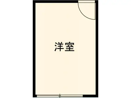 アントワーヌ三園(ワンルーム/2階)の間取り写真