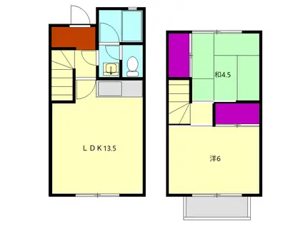 メゾン稲木(2LDK)の間取り写真