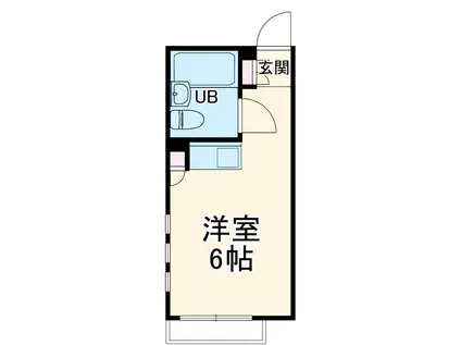 サンライズマンション狛江(ワンルーム/3階)の間取り写真