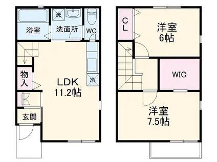 ラ・コート・アキ(2LDK)の間取り写真