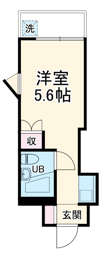 TOP行徳(ワンルーム/4階)の間取り写真