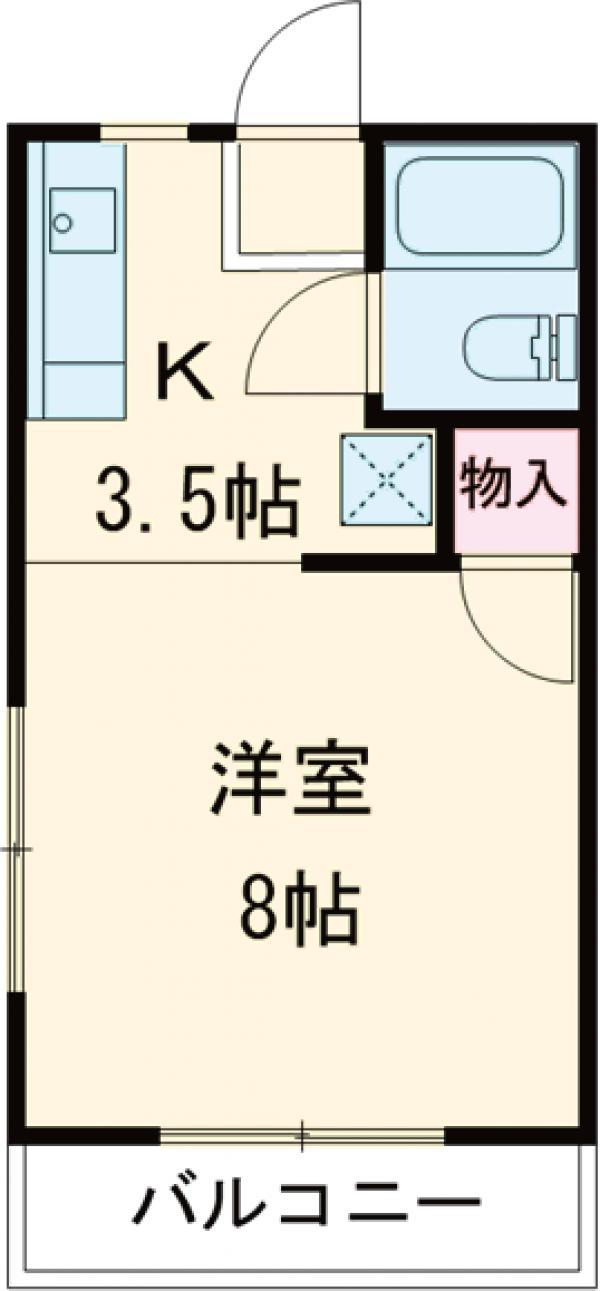 メゾンR&Y吉沢A(1K/1階)の間取り写真
