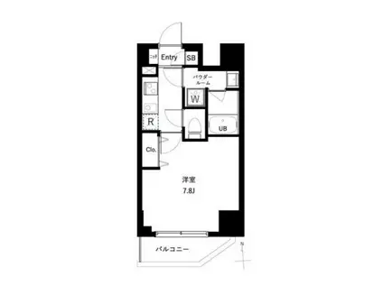 アーバンパーク綾瀬Ⅲ(1K/10階)の間取り写真