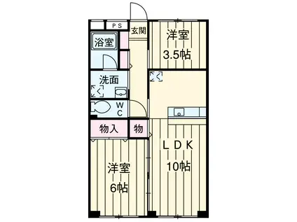 笠原ガーデンハウス(1SLDK/1階)の間取り写真