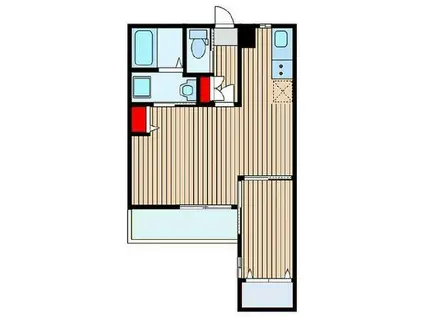 GRACIM01(1LDK/2階)の間取り写真