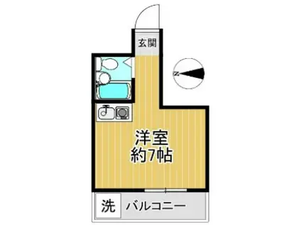 バロール中十条(ワンルーム/3階)の間取り写真