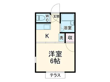 アローズNO5(1K/1階)の間取り写真