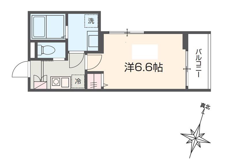 MELDIA与野本町Ⅲ(1K/3階)の間取り写真