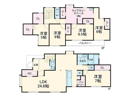 東海道本線 茅ケ崎駅 徒歩10分 1階建 築44年(5SLDK)の間取り写真