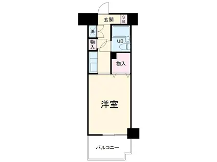 ダイアパレス富士吉原(1K/7階)の間取り写真