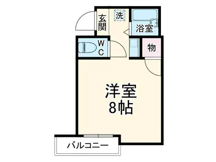 デュエール神宮(ワンルーム/3階)の間取り写真