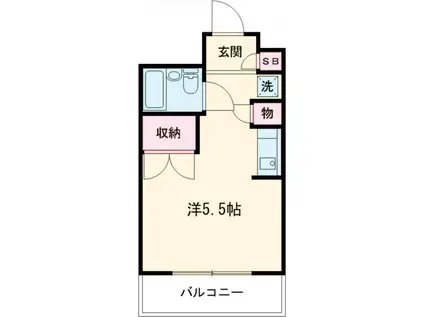 アドバンスT(ワンルーム/4階)の間取り写真