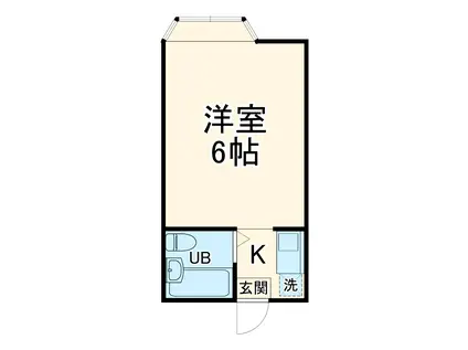 エトワール(ワンルーム/1階)の間取り写真