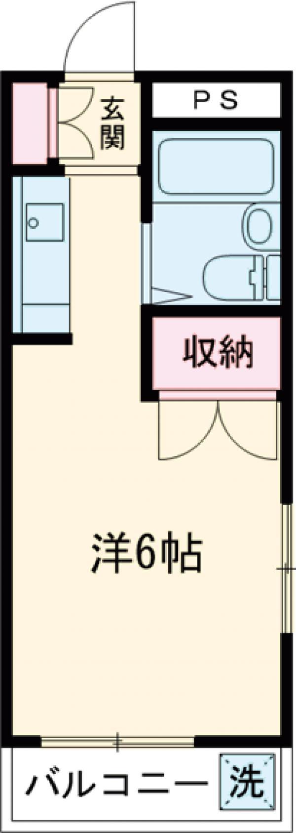 シティフラット25(ワンルーム/3階)の間取り写真