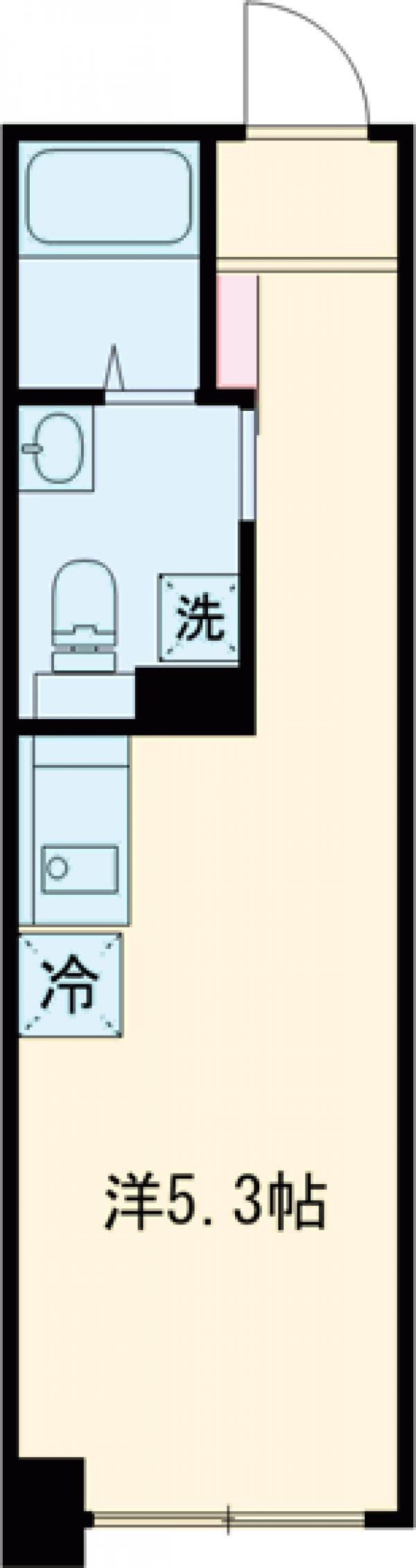 AGLALA目黒中央(ワンルーム/3階)の間取り写真