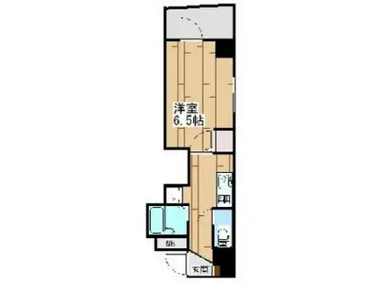 ジーヒルズ中町(1K/3階)の間取り写真