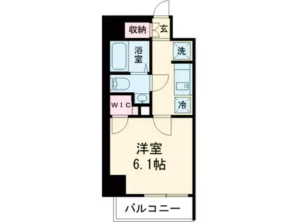 アーバンパークお花茶屋(1K/4階)の間取り写真
