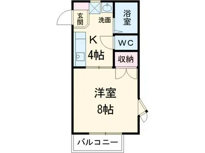 アネックスグローリー(1K/2階)の間取り写真