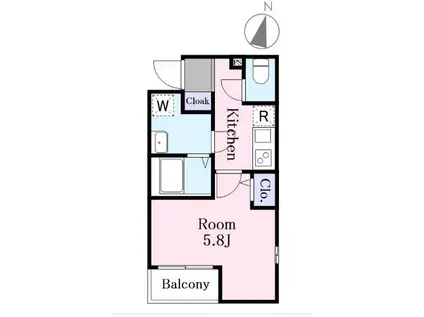 J-MAISON蕨2(1K/3階)の間取り写真