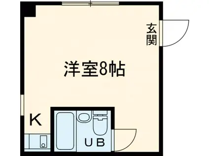 東照ビル(ワンルーム/2階)の間取り写真