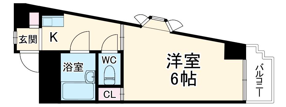 NAKAJI BLDⅡ(1K/3階)の間取り写真