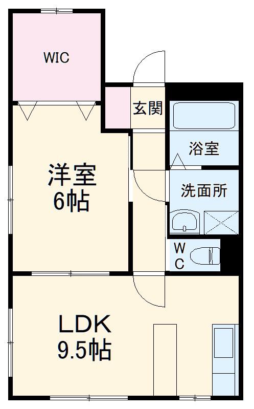 ファーストパークマンション(1LDK/2階)の間取り写真