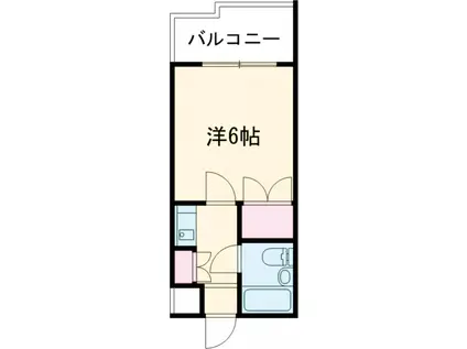 ウィステリア仙川(1K/5階)の間取り写真