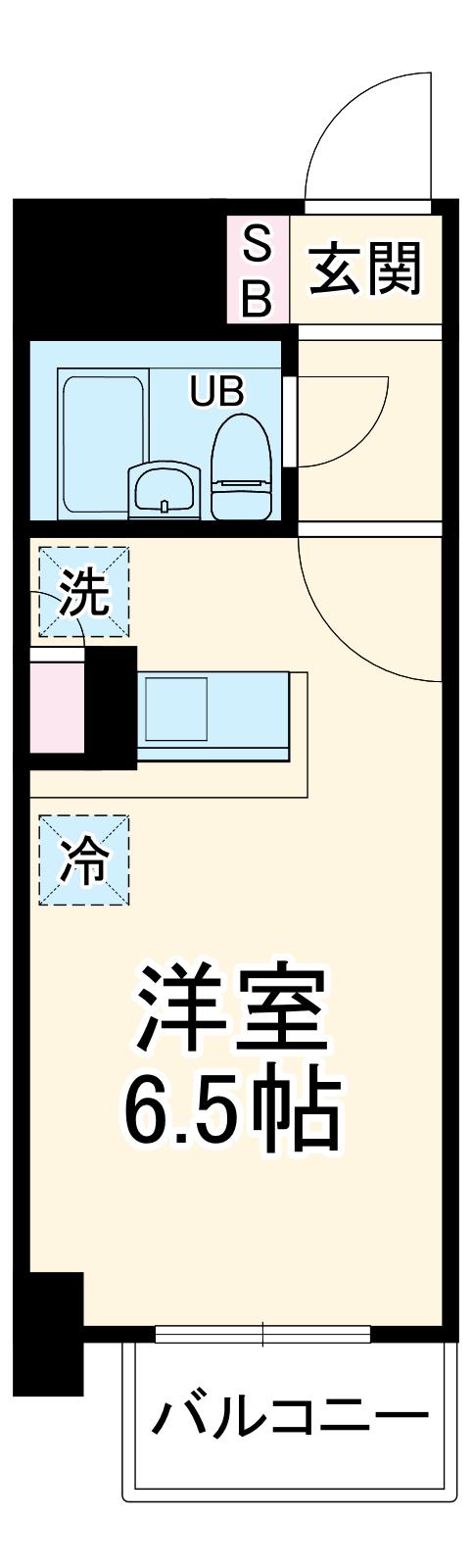 第2中島ビル(ワンルーム/7階)の間取り写真