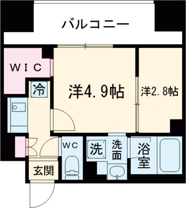ACPレジデンス西巣鴨(2K/8階)の間取り写真