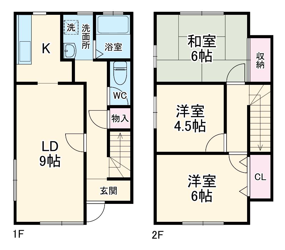 フォレストヴィラⅠ(3LDK/1階)の間取り写真